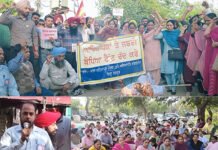 ਅਧਿਆਪਕਾਂ ‘ਤੇ ਹੋਏ ਪੁਲਸੀਆ ਤਸ਼ੱਦਦ ਵਿਰੁੱਧ ਜ਼ੋਰਦਾਰ ਨਾਅਰੇਬਾਜ਼ੀ! ਫੂਕੀ ਪੰਜਾਬ ਸਰਕਾਰ ਦੀ ਅਰਥੀ; ਸੇਵਾ ਸੁਰੱਖਿਆ ਬਿੱਲ ਲਿਆਉਣ ਦੀ ਮੰਗ