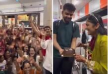 Train Wedding Video: ਕੁੜੀ-ਮੁੰਡੇ ਦਾ ਟਰੇਨ ‘ਚ ਹੀ ਹੋਇਆ ਵਿਆਹ..! ਪਰਿਵਾਰ ਨੇ ਬਰਾਤ ਲਈ ਬੁੱਕ ਕੀਤਾ ਰੇਲਗੱਡੀ ਦਾ ਸਾਰਾ ਡੱਬਾ (ਵੇਖੋ ਖ਼ੂਬਸੂਰਤ ਵੀਡੀਓ)