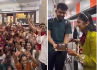 Train Wedding Video: ਕੁੜੀ-ਮੁੰਡੇ ਦਾ ਟਰੇਨ ‘ਚ ਹੀ ਹੋਇਆ ਵਿਆਹ..! ਪਰਿਵਾਰ ਨੇ ਬਰਾਤ ਲਈ ਬੁੱਕ ਕੀਤਾ ਰੇਲਗੱਡੀ ਦਾ ਸਾਰਾ ਡੱਬਾ (ਵੇਖੋ ਖ਼ੂਬਸੂਰਤ ਵੀਡੀਓ)