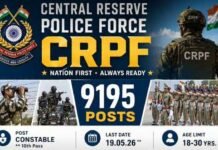 CRPF Recruitment: ਸੀ.ਆਰ.ਪੀ.ਐੱਫ. ‘ਚ ਕਾਂਸਟੇਬਲ ਦੇ 9175 ਅਹੁਦਿਆਂ ‘ਤੇ ਭਰਤੀ ਲਈ ਅਪਲਾਈ ਕਰਨ ਦਾ ਆਖਰੀ ਮੌਕਾ; ਕੱਲ੍ਹ ਬੰਦ ਹੋਵੇਗੀ ਵਿੰਡੋ