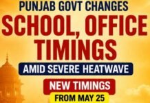 School and Office Timing changed: ਪੰਜਾਬ ‘ਚ ਭਲਕੇ ਸਾਢੇ 7 ਵਜੇ ਖੁੱਲ੍ਹਣਗੇ ਸਕੂਲ ਅਤੇ ਦਫ਼ਤਰ… ਪੜ੍ਹੋ ਪੱਤਰ