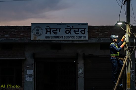 ਬਦਲਾਅ ਦੀ ਹਨ੍ਹੇਰੀ: ਬਿਜਲੀ ਬਿੱਲ ਨਾ ਭਰਨ ਕਰਕੇ ਸੇਵਾ ਕੇਂਦਰ ਦੀ ਬੱਤੀ ਗੁੱਲ!