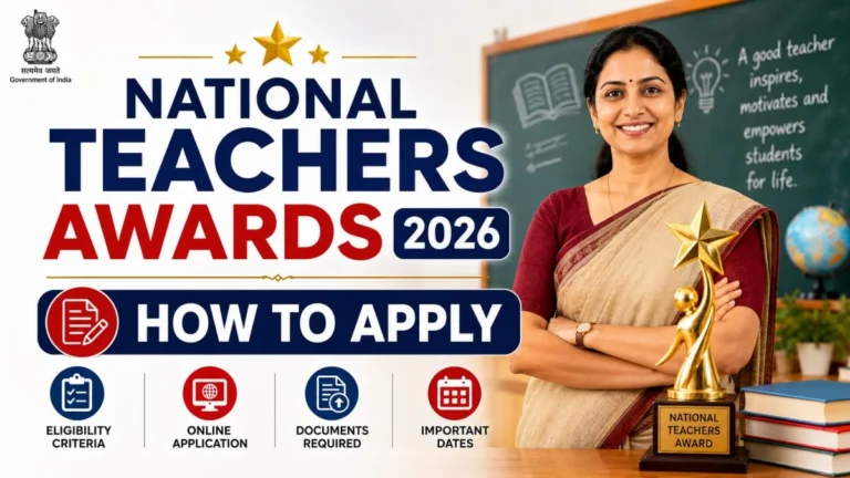 National Award for Teachers 2026: ਪੰਜਾਬ ਦੇ ਅਧਿਆਪਕਾਂ ਲਈ ਵੱਡੀ ਖ਼ਬਰ; National Award ਲਈ ਜਲਦੀ ਕਰੋ ਅਪਲਾਈ